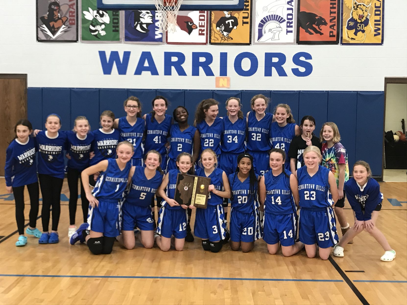 Lady Warriors overall record 22-1